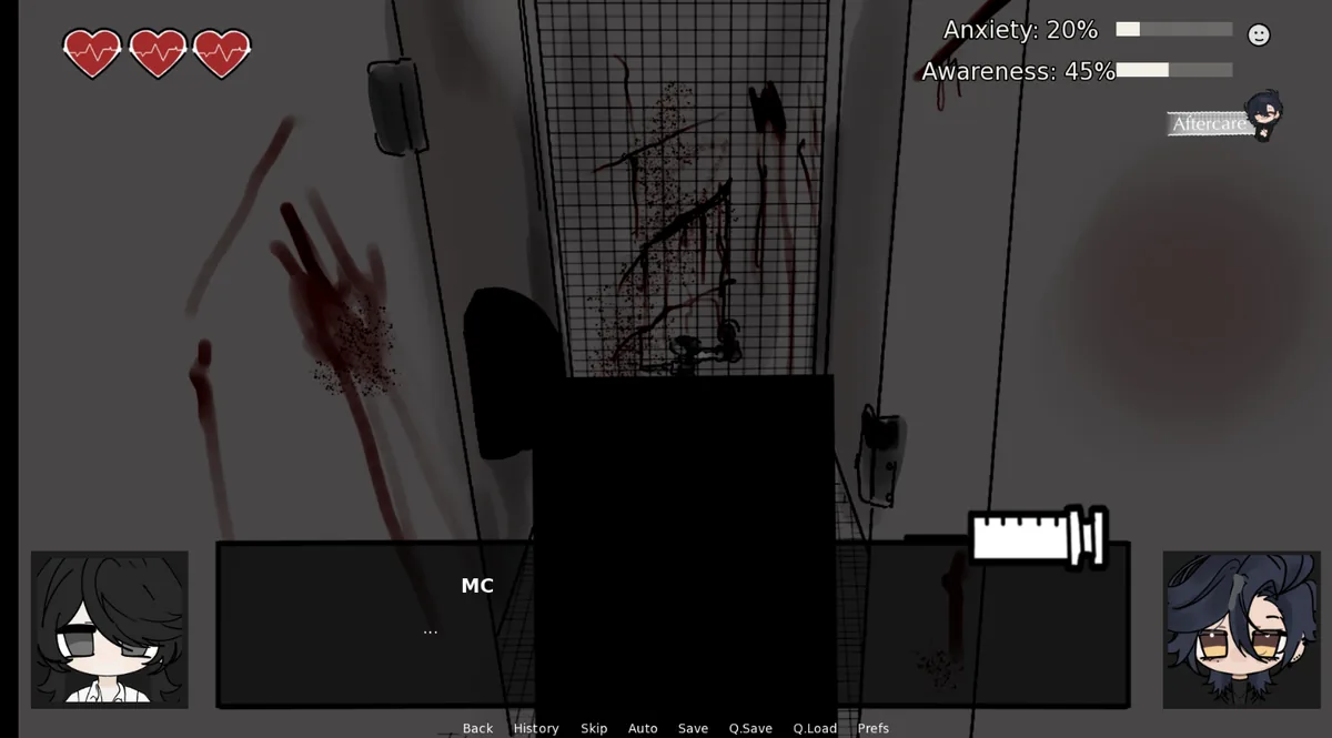 An OVERD0SE dialogue scene
